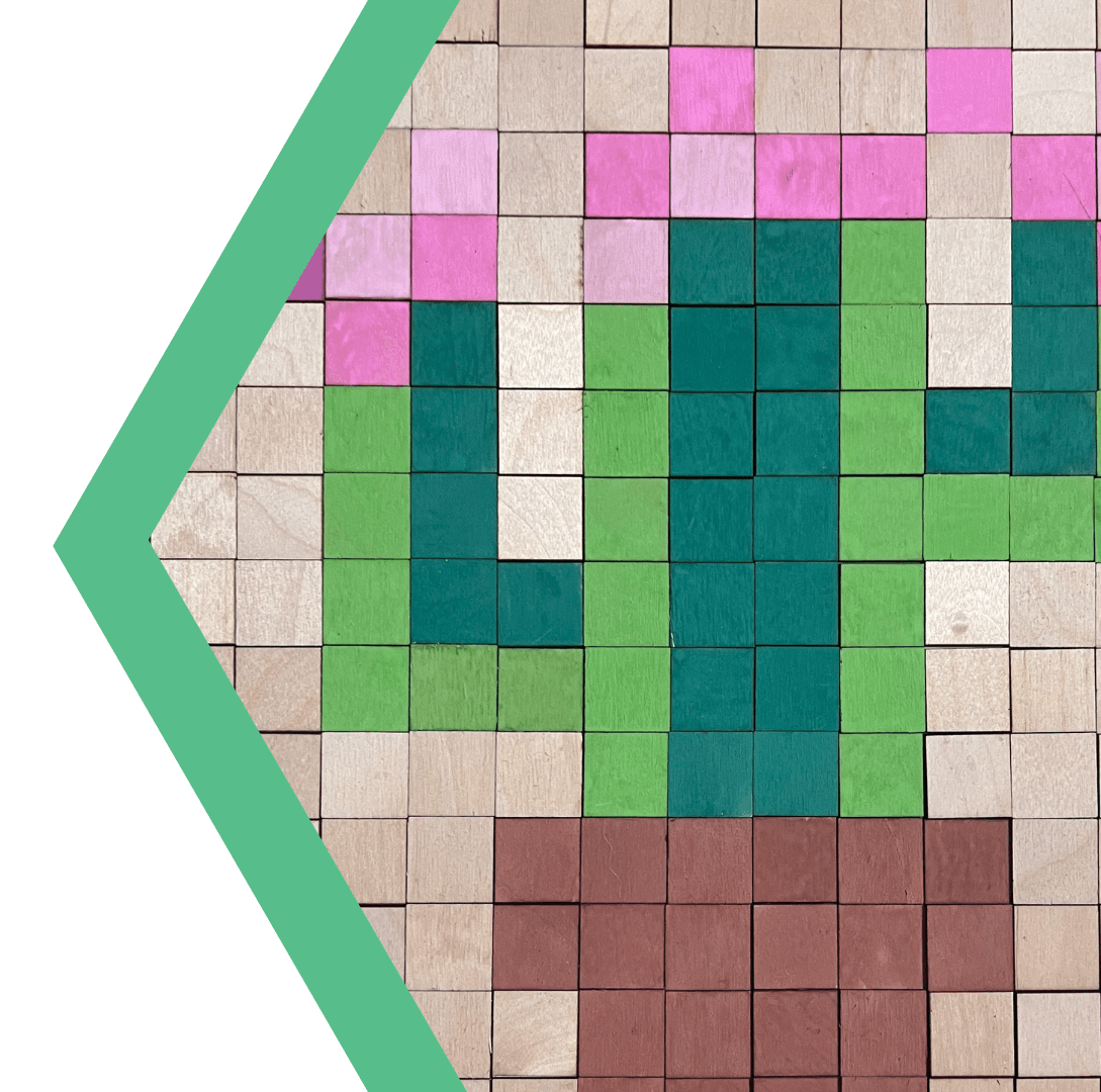 EKOlab: Sklejkowa mozaika czyli pixel art