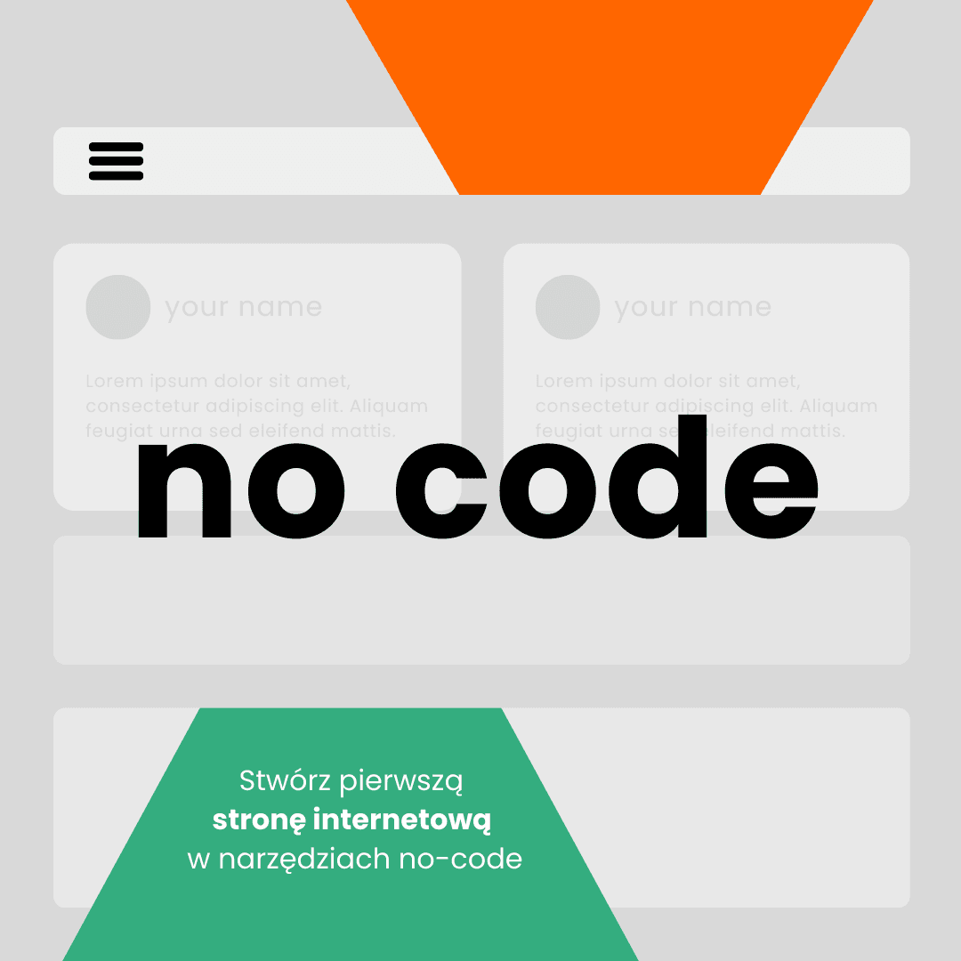 NoCode: Stwórz pierwszą stronę internetową