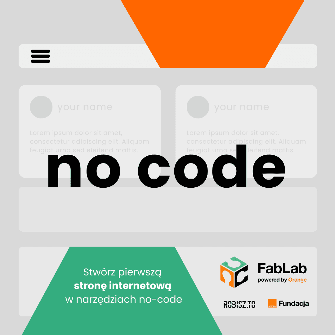 NoCode: Stwórz pierwszą stronę internetową