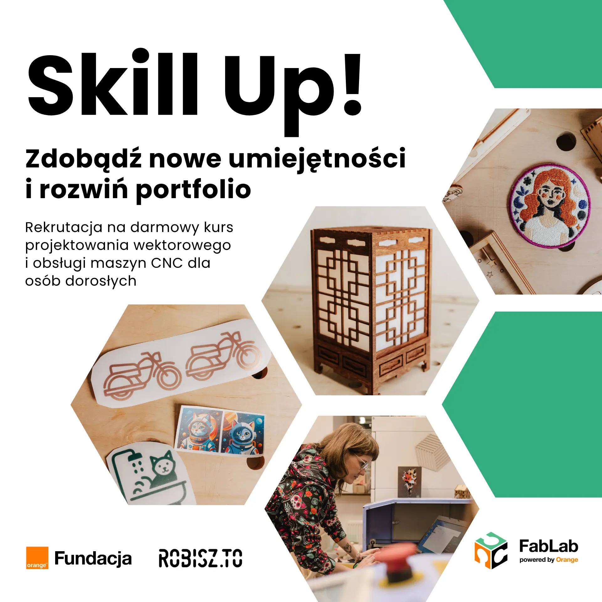 Skill Up - Projektowanie wektorowe i obsługa maszyn CNC